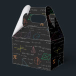 Colourful Mathematics Equations Math Formulas  Favour Box<br><div class="desc">A colourful mathematics equations and formulas pattern on a black background. An ideal design for math teachers,  mathematic enthusiasts,  scientists,  math students,  mathematics tutors,  arithmetic etc. A modern math pattern for back to school students and teachers etc.</div>