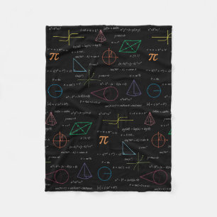 Colourful Mathematics Equations Math Formulas  Fleece Blanket