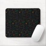 Colourful Mathematics Equations Math Formulas  Mouse Mat<br><div class="desc">A colourful mathematics equations and formulas pattern on a black background. An ideal design for math teachers,  mathematic enthusiasts,  scientists,  math students,  mathematics tutors,  arithmetic etc. A modern math pattern for back to school students and teachers etc.</div>