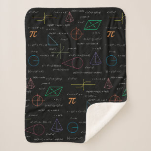 Colourful Mathematics Equations Math Formulas  Sherpa Blanket