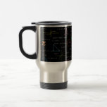Colourful Mathematics Equations Math Formulas  Travel Mug<br><div class="desc">A colourful mathematics equations and formulas pattern on a black background. An ideal design for math teachers,  mathematic enthusiasts,  scientists,  math students,  mathematics tutors,  arithmetic etc. A modern math pattern for back to school students and teachers etc.</div>
