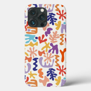 Colourful Matisse Pattern Abstract Botanical Shape iPhone 13 Pro Case