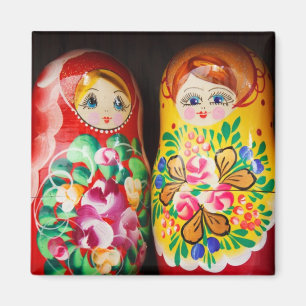Colourful Matryoshka Dolls Magnet