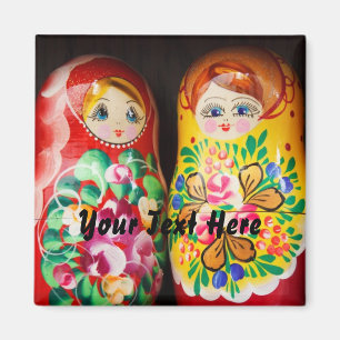 Colourful Matryoshka Dolls Magnet