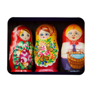 Colourful Matryoshka Dolls Magnet