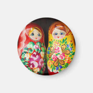 Colourful Matryoshka Dolls Magnet