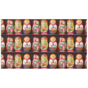 Colourful Matryoshka Dolls Tablecloth