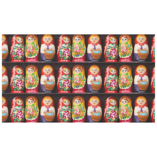 Colourful Matryoshka Dolls Tablecloth (Front (Horizontal))