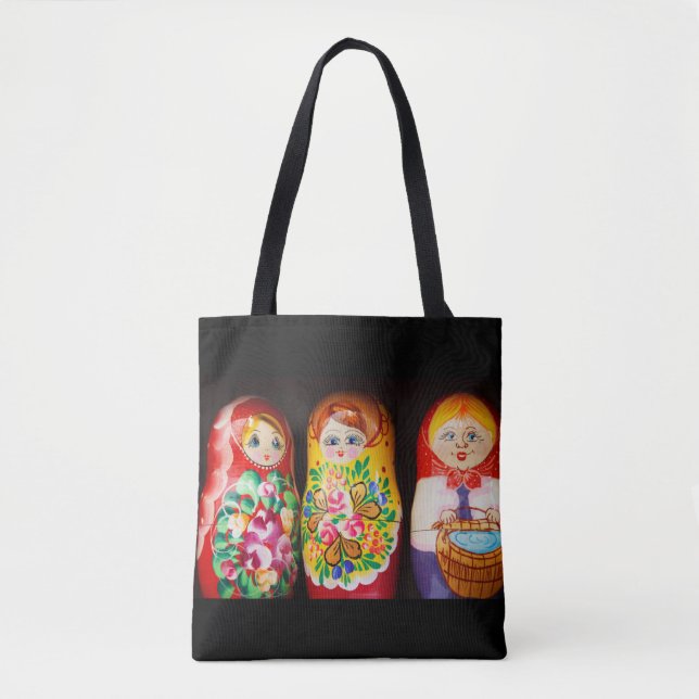 Colourful Matryoshka Dolls Tote Bag (Front)