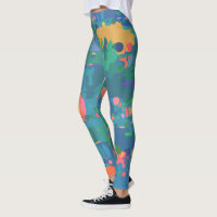 Colourful Maximalist Boho Abstract Shapes in Green