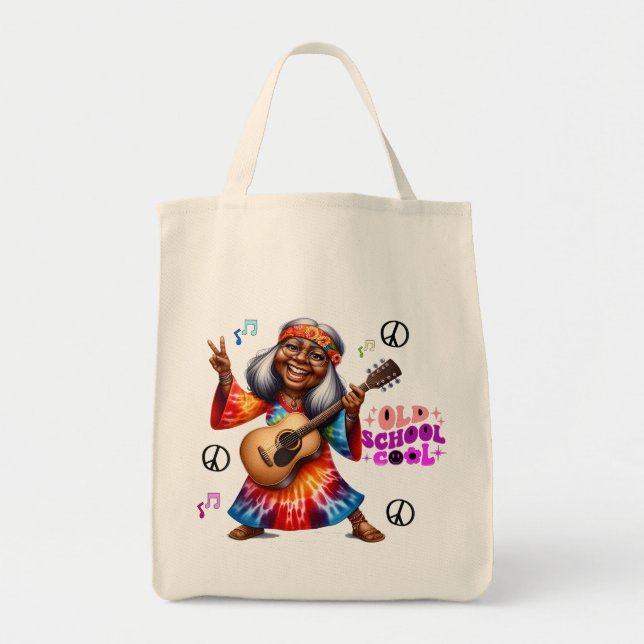 Colourful-Me Hippie Chic Cool Tote Bag (Front)