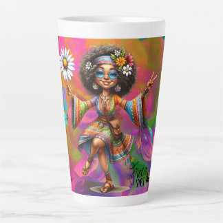 Colourful-Me Hippie Chic Flower Child Latte Mug