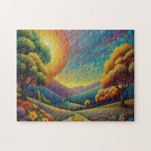 Colourful Meadow Art Jigsaw Puzzle