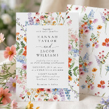 Colourful Meadow Wildflower Wedding