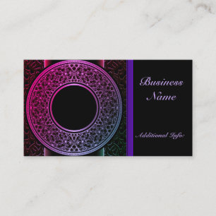Colourful Medallion Business Card