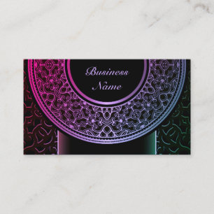Colourful Medallion Business Card 3