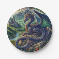 Colourful, Mediaeval Dragon castle