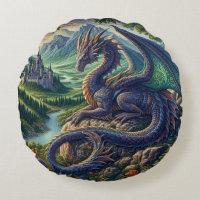 Colourful, Mediaeval Dragon castle