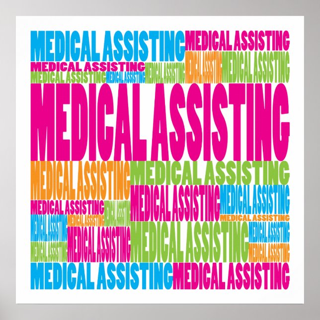 Colourful Medical Assisting Poster (Front)