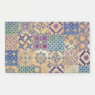 Colourful Mediterranean & Aegean traditional tiles Post-it Notes