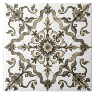 Colourful,Mediterranean,mosaic,,neutral,green  Tile