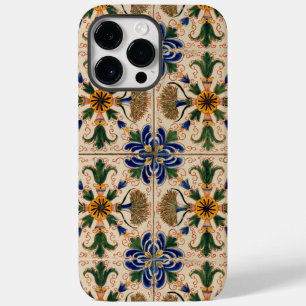 Colourful Mediterranean Vintage Floral Pattern  Case-Mate iPhone 14 Pro Max Case