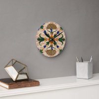 Colourful Mediterranean Vintage Floral Pattern  