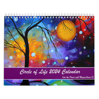 Colourful MeganAroon 2024 Circle of Life Calendar