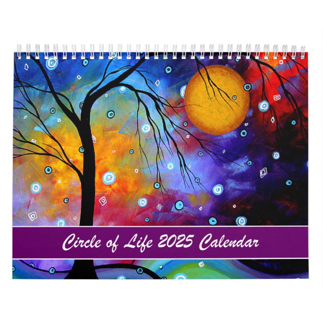Colourful MeganAroon 2024 Circle of Life Calendar (Cover)
