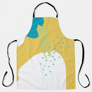 Colourful Memphis design background vintage80's, 9 Apron