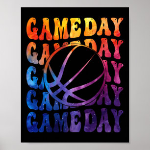 Colourful Men Women Kids Funny Team Sport Game Day Poster