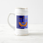 Colourful Menorah Hanukkah Gift  Beer Stein<br><div class="desc">Colourful Menorah design Hanukkah Gift Beer Mugs. Matching cards and gifts available in the Jewish Holidays / Hanukkah Category of our store.</div>