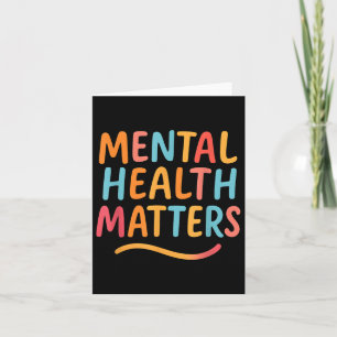 Colourful Mental Health Awareness S  Card