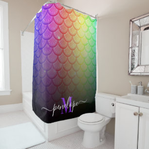 Colourful Mermaid Shower Curtain
