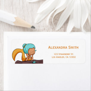 Colourful Mermaid Thinking Return Address