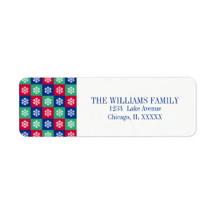 Colourful Merry And Bright Christmas Address