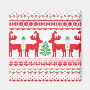 Colourful Merry and Bright Christmas Family Gifts Magnet