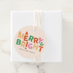 Colourful Merry and Bright Family  Favour Tags<br><div class="desc">Colourful Merry and Bright Family</div>