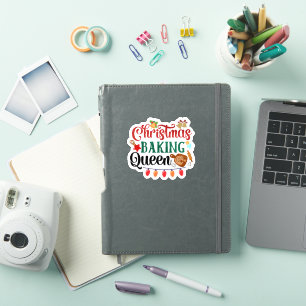 Colourful Merry Christmas Baking Sticker