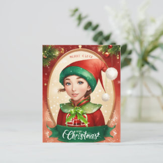 Colourful Merry Christmas Greeting Card