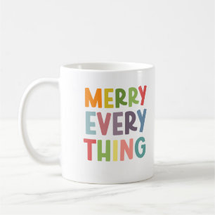 Colourful Merry Everything Inclusive Holiday custo Coffee Mug