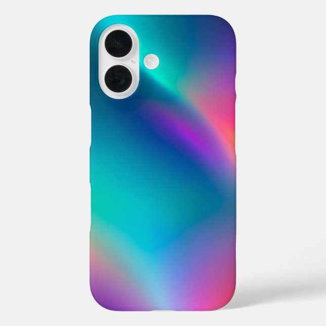 Colourful Metallic Foil Art iPhone Case (Back)