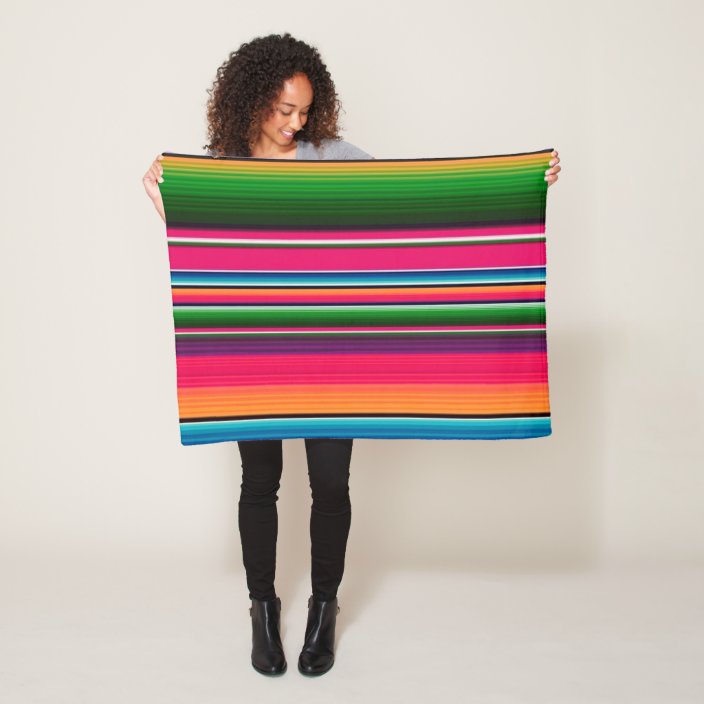 Colourful Mexican Blanket Rainbow Spanish Blanket | Zazzle.co.uk