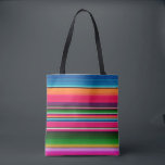 Colourful Mexican Blanket Rainbow Spanish Blanket Tote Bag<br><div class="desc">This design may be personalised by choosing the Edit Design option. You may also transfer onto other items. Contact me at colorflowcreations@gmail.com or use the chat option at the top of the page if you wish to have this design on another product or need assistance with this design. See more...</div>
