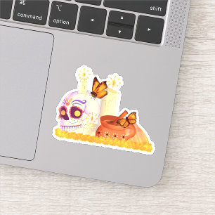 Colourful Mexican Day Of The Dead Sugar Skull