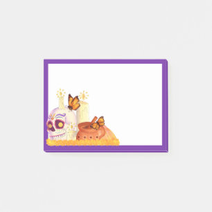 Colourful Mexican Day Of The Dead Sugar Skull Post-it Notes