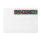 Colourful Mexican Embroidery Wrap Address Label