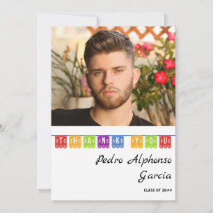 Colourful Mexican Fiesta 2024 Graduation Party Thank You Card