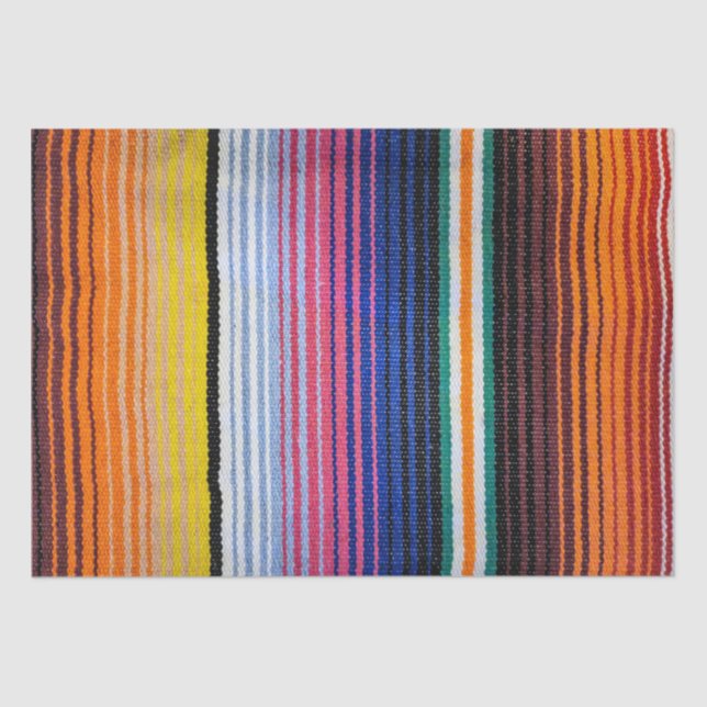 Colourful Mexican Fiesta Design Tissue Paper (Front)