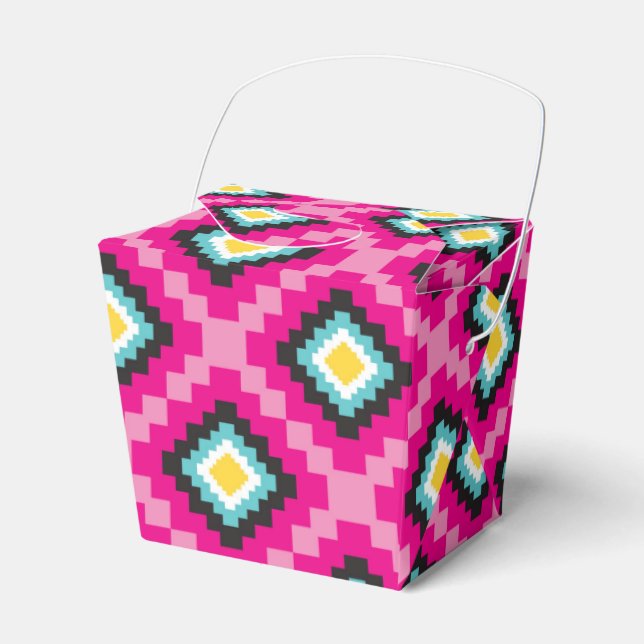 Colourful Mexican Fiesta Favour Box (Front Side)